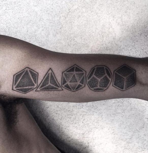 Complexity Geometry Dotwork tattoo by Corey Divine