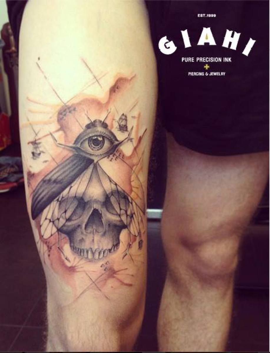 Eye Skull Fly tattoo by Roony