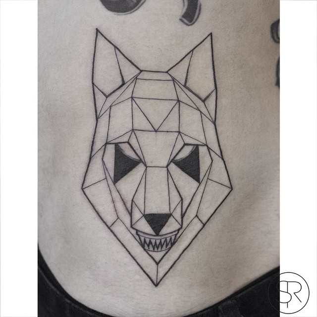 Geometry Wolf tattoo by Sven Rayen