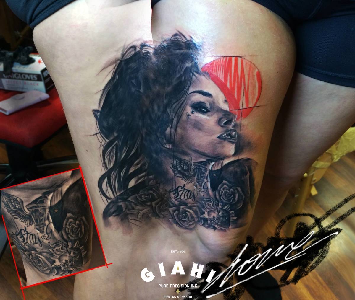 Stay Girl tattoo by George Drone