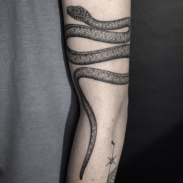 Arm Snake tattoo