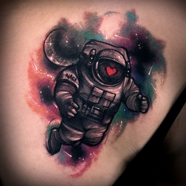 Fat Astronaut tattoo