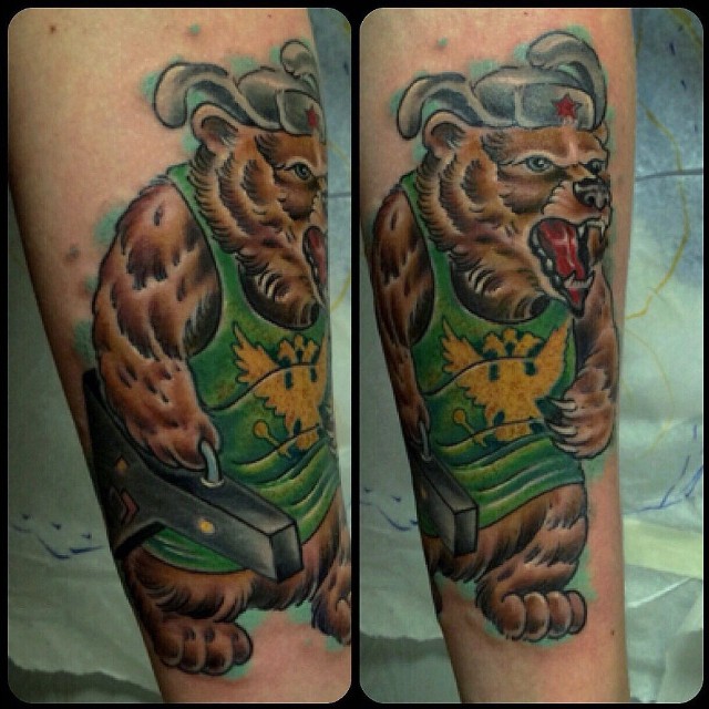 Russian Bear tattoo