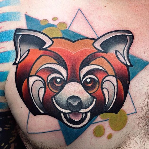 Chest Firefox Tattoo