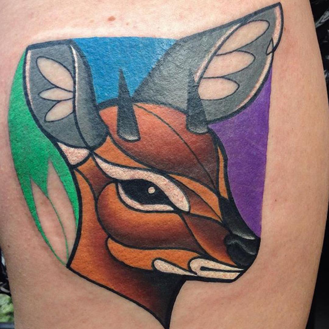 Demon Deer Tattoo