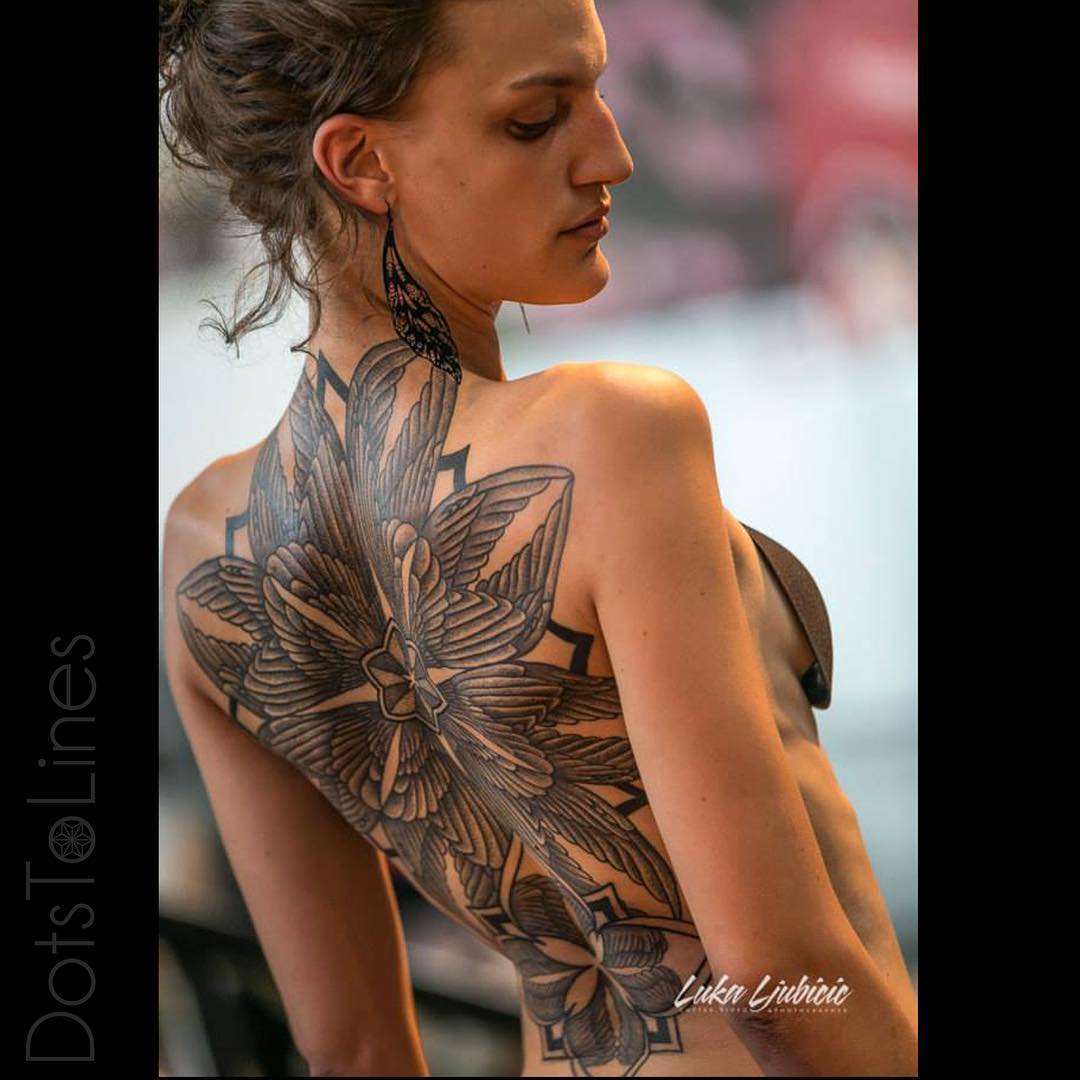 Flower Back Tattoos