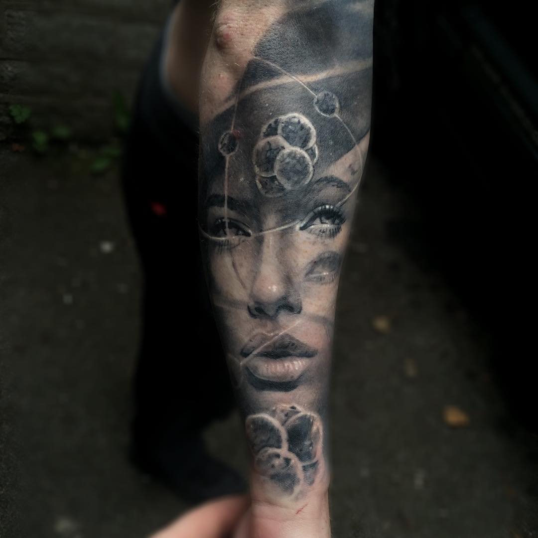 Science Girl Tattoo Sleeve