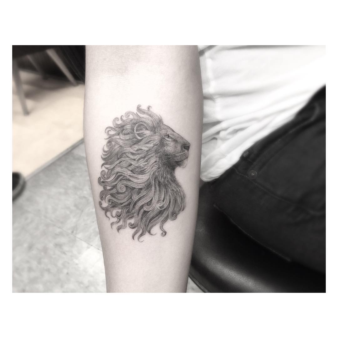 Lion Crest Tattoo