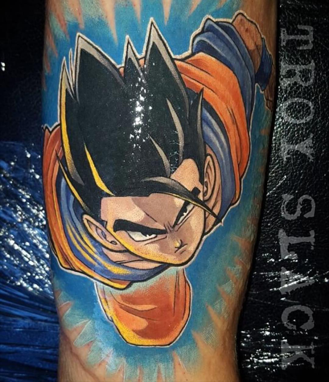 the tattoo of the Dragon Ball Z main character