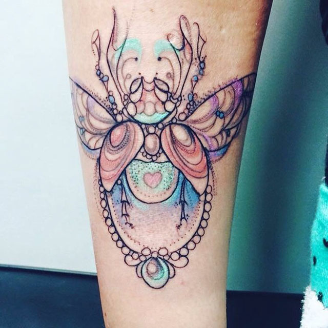 bug tattoo love