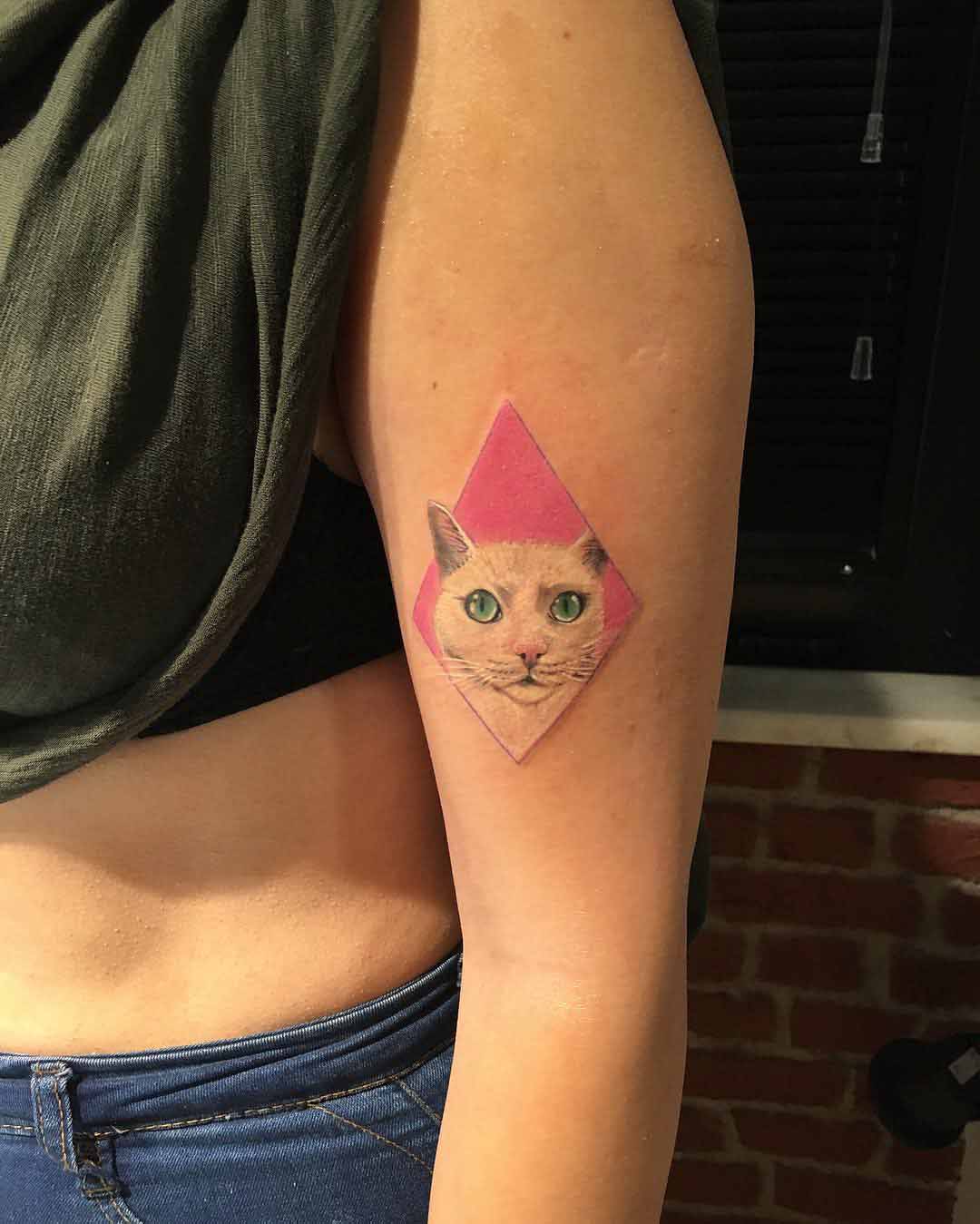 cat tattoo for girls