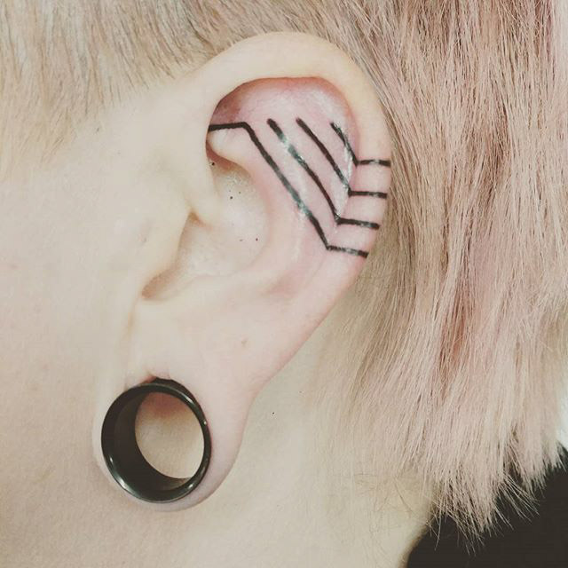 Tattoo Ear by @samrivers_curiosities