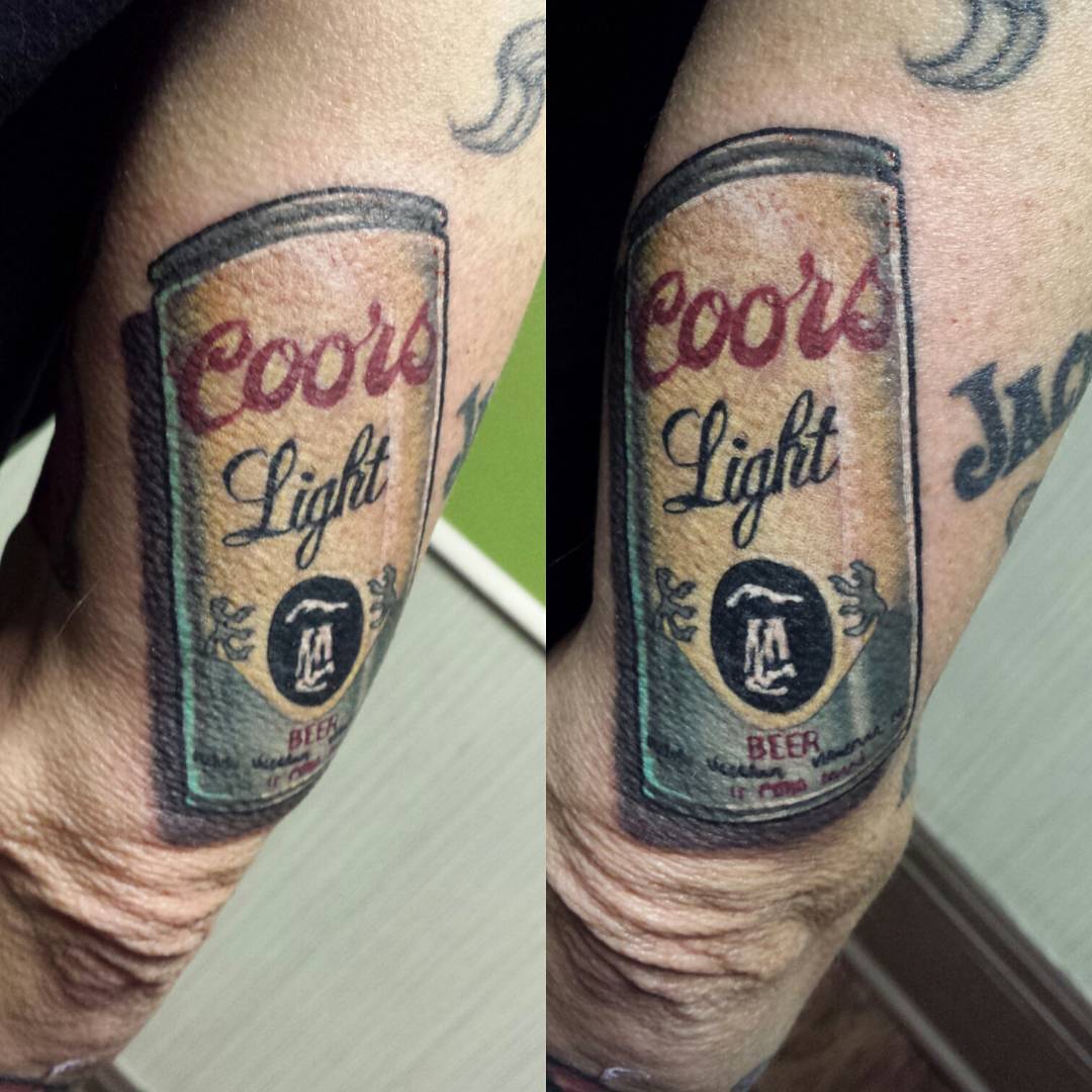 Drink Can Tricep Tattoo by naleak 2