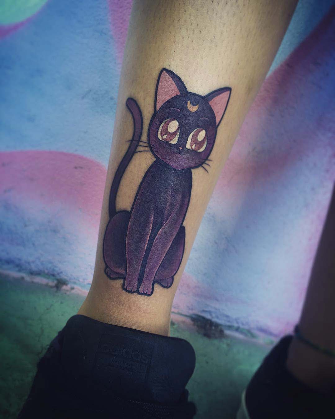 sailormoon tattoo cat Luna