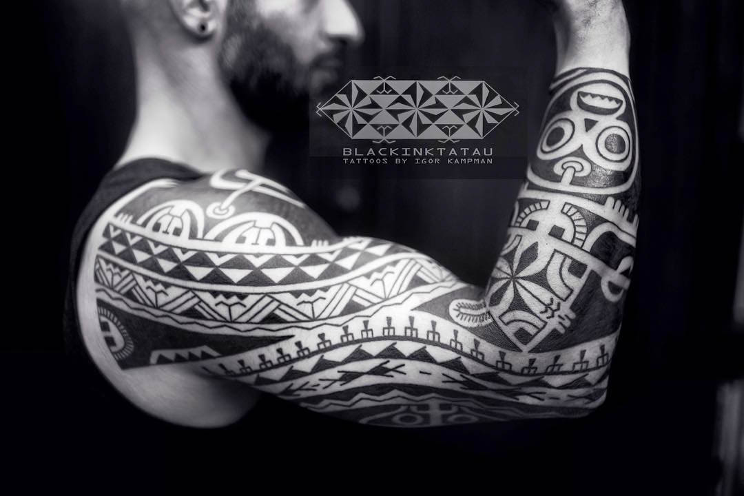 Maori Sleeve Tattoo Designs by Igor Kampman