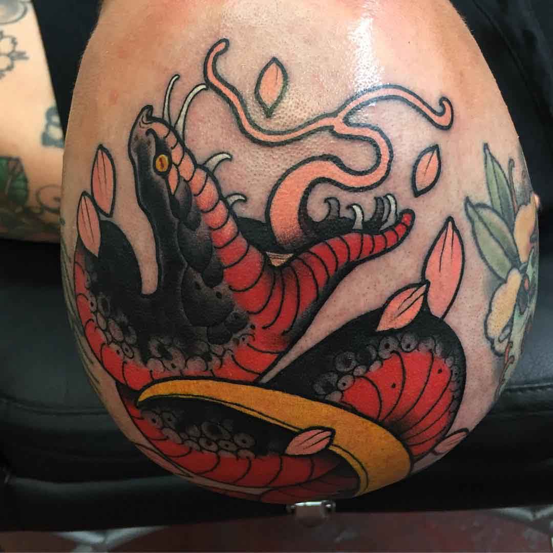 Tattoo Head Snake.