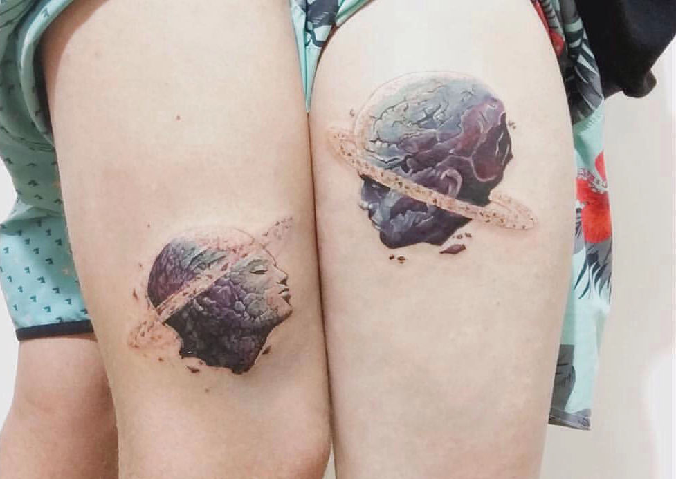 hip tattoos for couples unique
