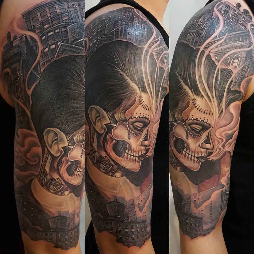 shoulder chicano tattoo