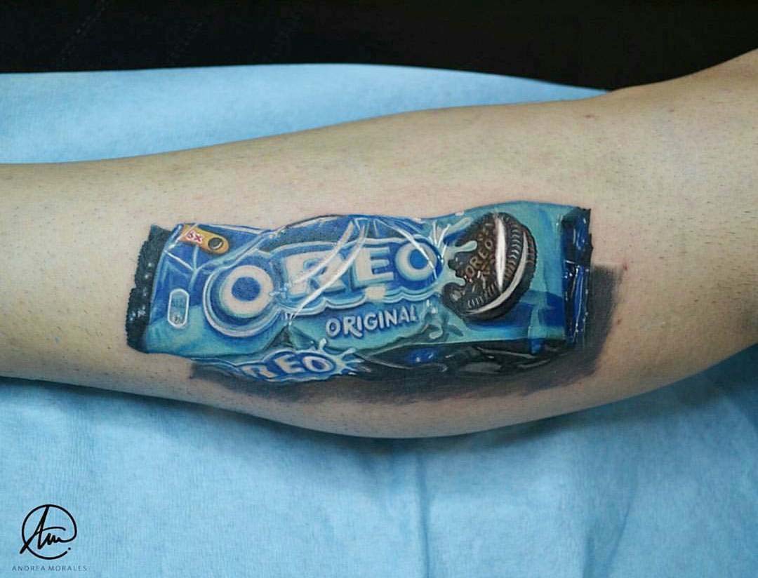 3D tattoo Oreo
