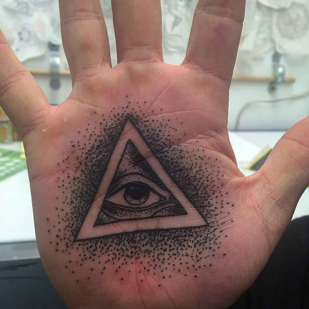 Eye Palm Tattoo by Anthony Wayne