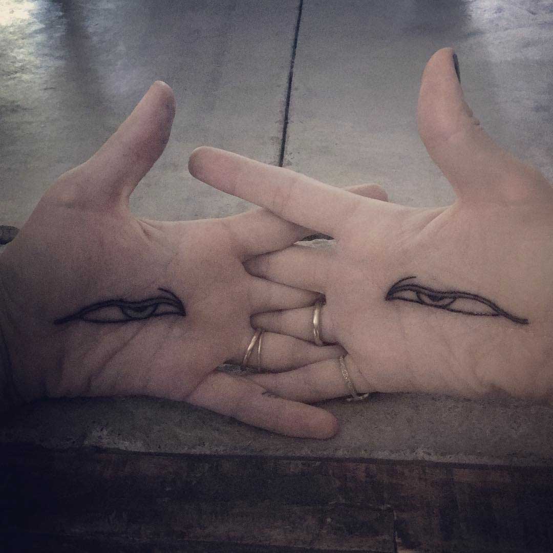 Eye Palm Tattoos
