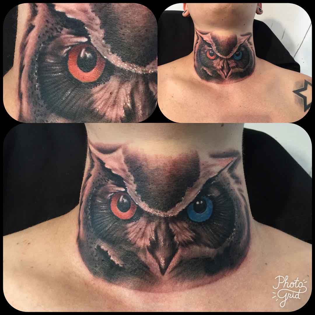 neco owl tattoo