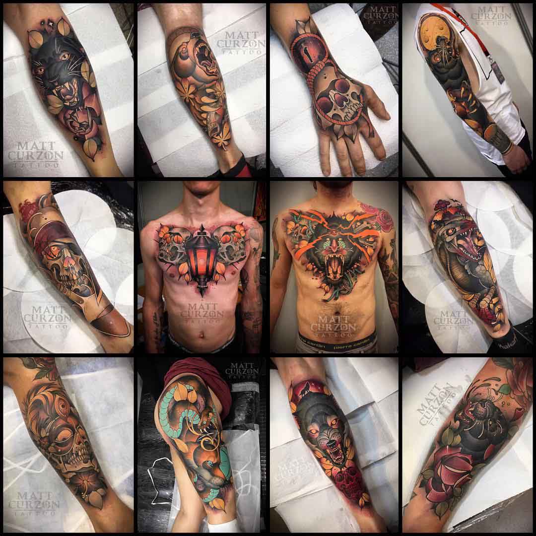 neo-traditional tattoos