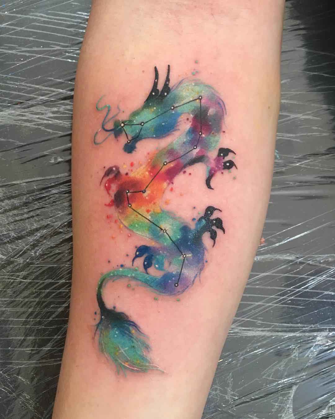 constellation tattoo draco