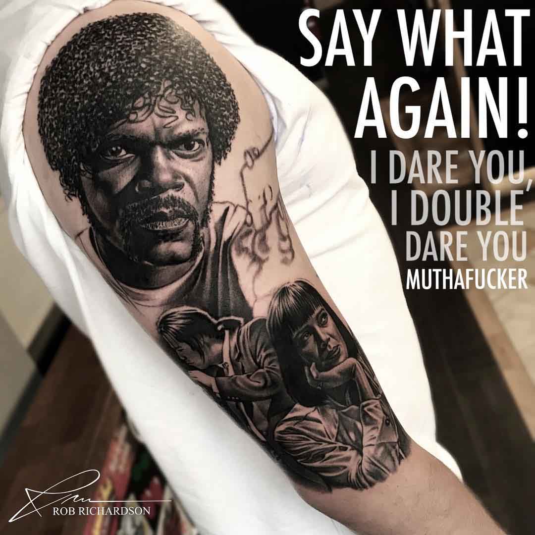 shoulder tattoo pulp fiction