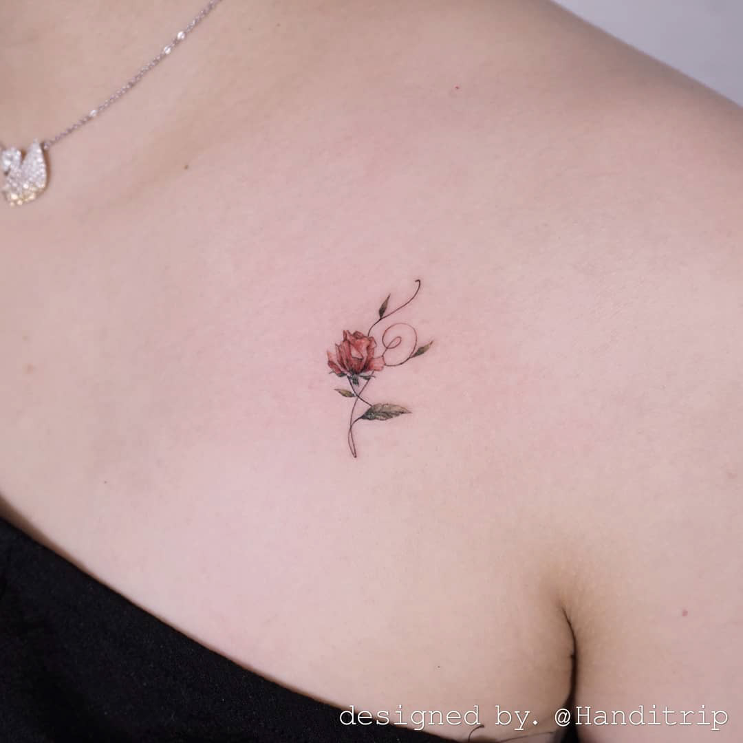 very very small tattoo rose
