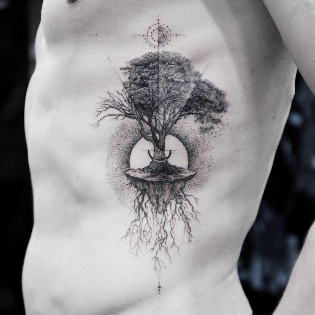 ribs tattoo tree