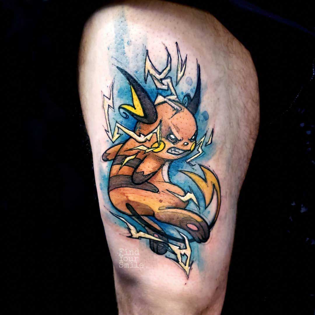 pokemon tattoo raichu