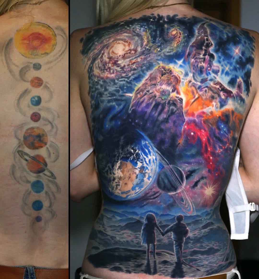 full back cover up tattoo universe