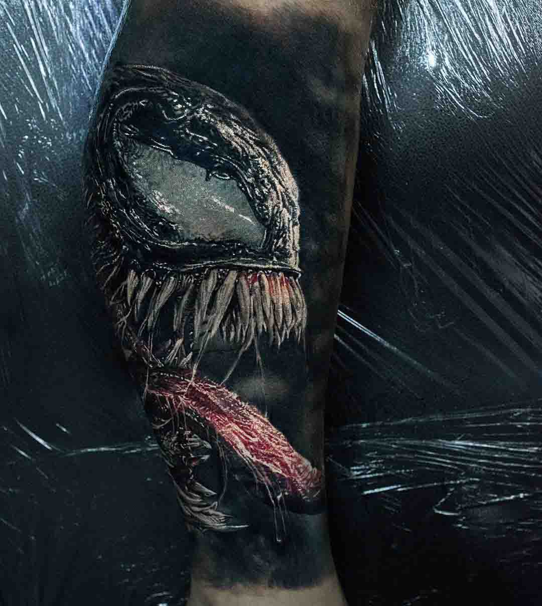 realistic venom tattoo